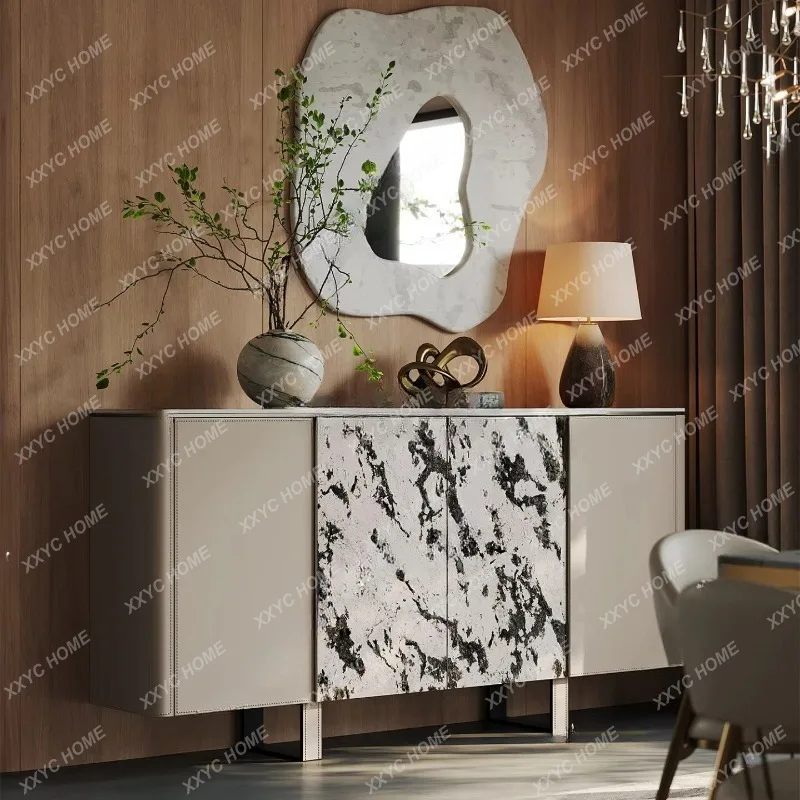 XXModern light luxury high-end storage cabinet Villa storage cabinet Solid wood