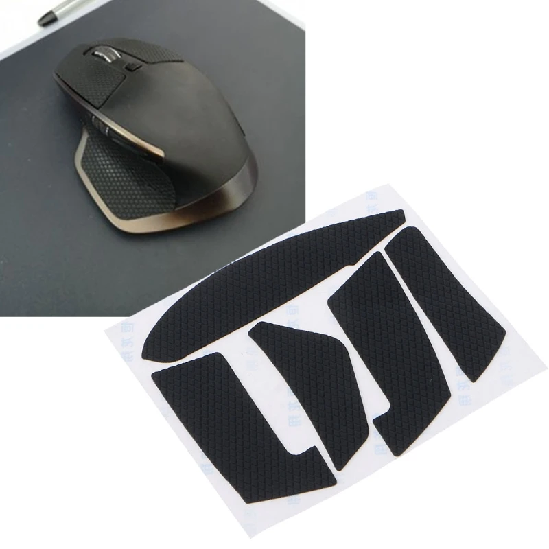 Fully-Wrap Mouse Skin Tape Mouse Skates Side Stickers for MX 2S Mouse Black