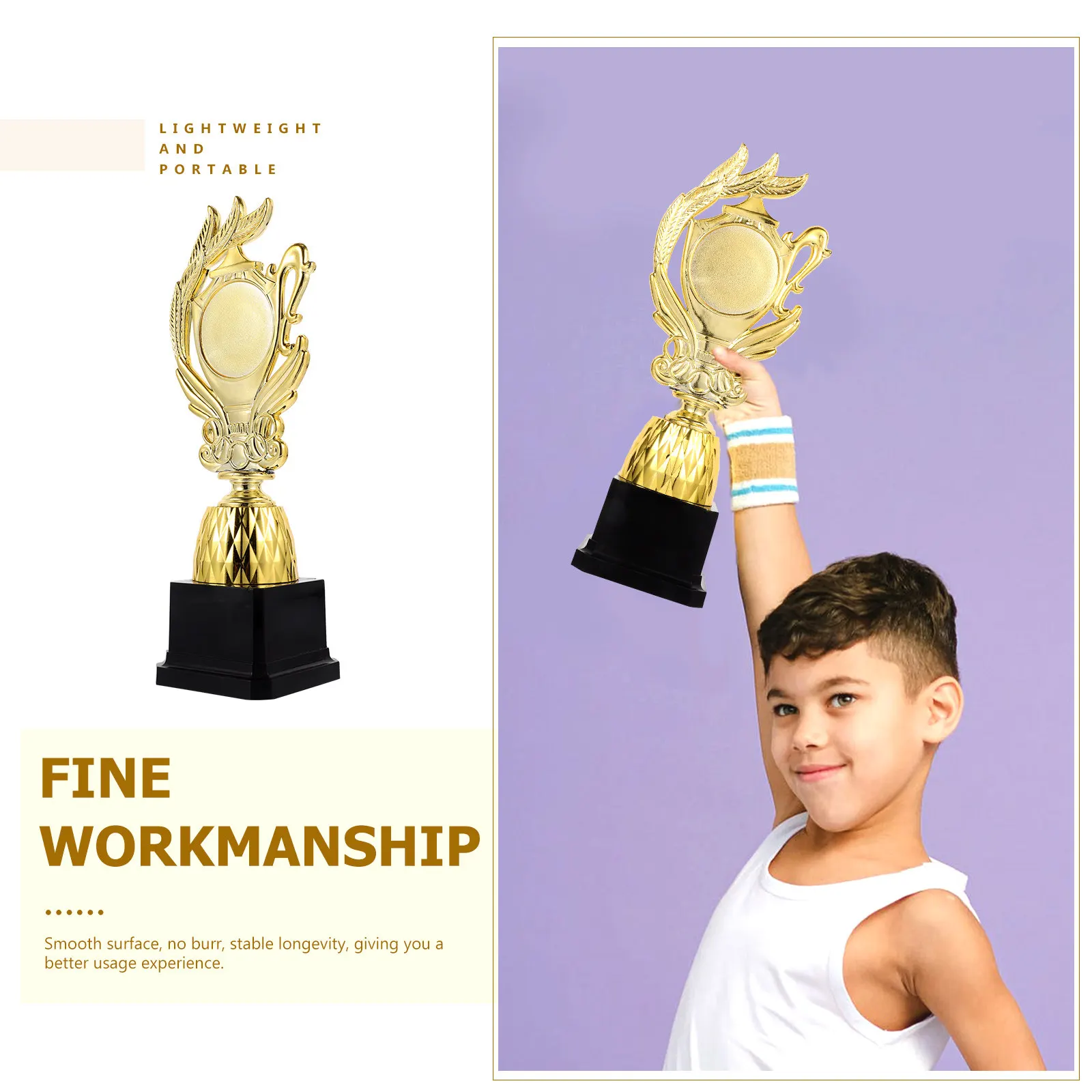 's Competition Trophy Plastic Award Trophy for Kindergarten Graduation Reward and Encouragement Kindergarten Graduation