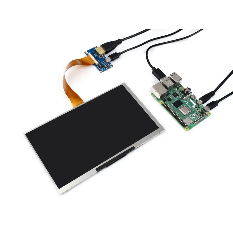 7-дюймовый встроенный дисплей IPS/QLED, 1024 × 600, тонкий и легкий дизайн