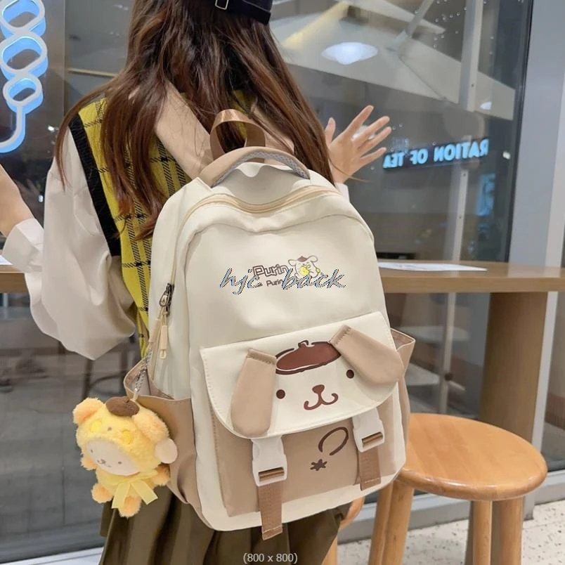 Cute Backpack for Lovely Kuromi Melody Kid Schoolbag Women Backpack Large Capacity School Bags for Girls Child Mochila Infantil