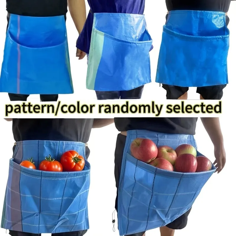 

Fruit and Vegetable Picking Apron Agricultural Waist-type Vegetable Picking Bag and Fruit Picking Bag Kitchen Waterproof Apron