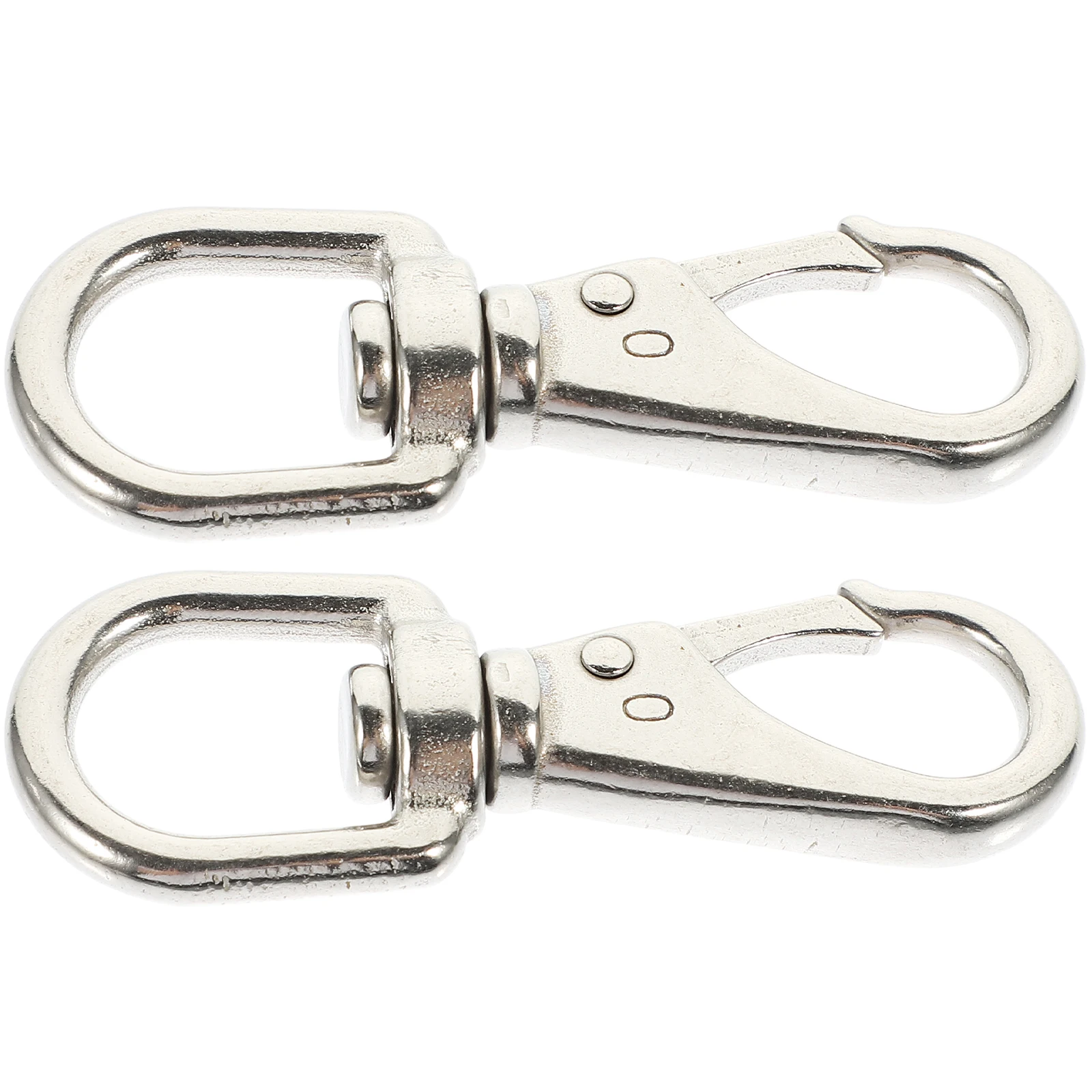 

2 Pcs Stainless Steel Universal Hook Swivel Key Holder Lobster Keychain Gift Car Keys Keyring Holders Lightweight