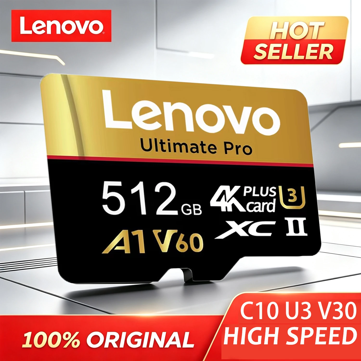 Lenovo Ultra 512GB Micro TF SD Memory Card TF Cards SD Cards 256GB Premium 128GB 8K for Mac / Drone / Dashcam / Camera