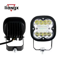 Bright Selected LED Work Light Car Motorcycle Headlight Front Spotlight Large Projective Light 60W 3 Rows 20 Lamps 6000K Tempera