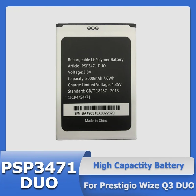 

XDOU High Quality PSP3471 DUO Battery For Prestigio Wize Q3 DUO PSP3471 Send Accompanying Tool