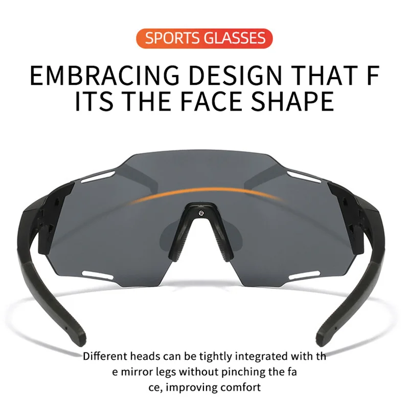 ESLNF Cycling Glasses Sunglasses Sport Polarized Lens Men Women Outdoor Bike Glasses Bicycle Windproof Eyewear Goggles 7 Colors