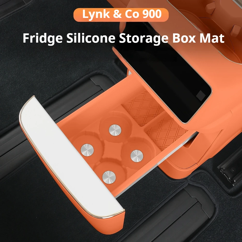 Fit For LYNK & Co 900 2025+ Car Specialized Silicone Refrigerator Mat Drink Cup Holder Interior Decoration