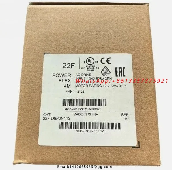 Brand New   22F-D6P0N113  22F-D6P0N113 4M-2.2 kW (3  AC Drive Fast Delivey