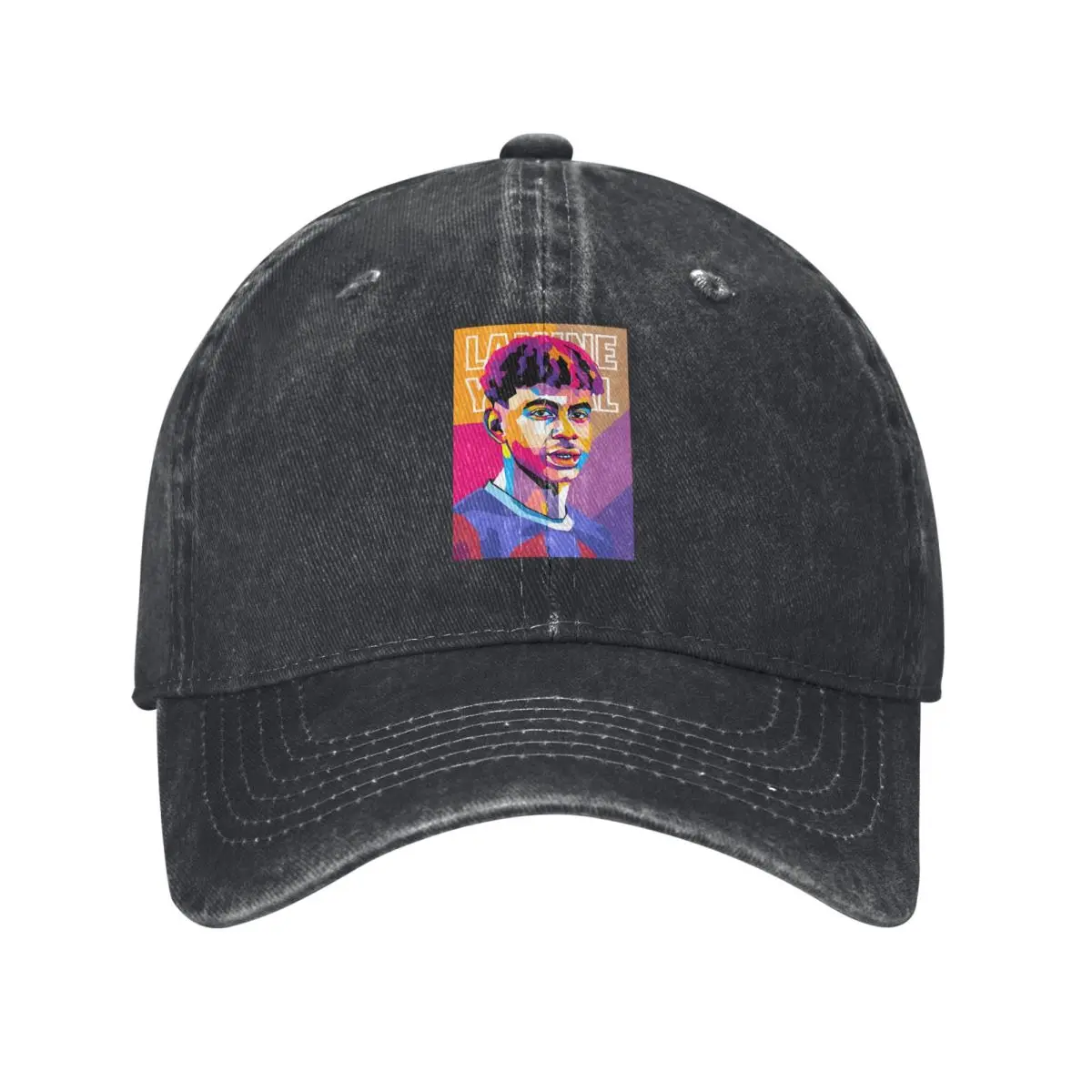 Washed Men's Baseball Cap In WPAP Style Trucker Snapback Caps Dad Hat Lamine Yamal Golf Hats tops fugees graphic gorras Hat