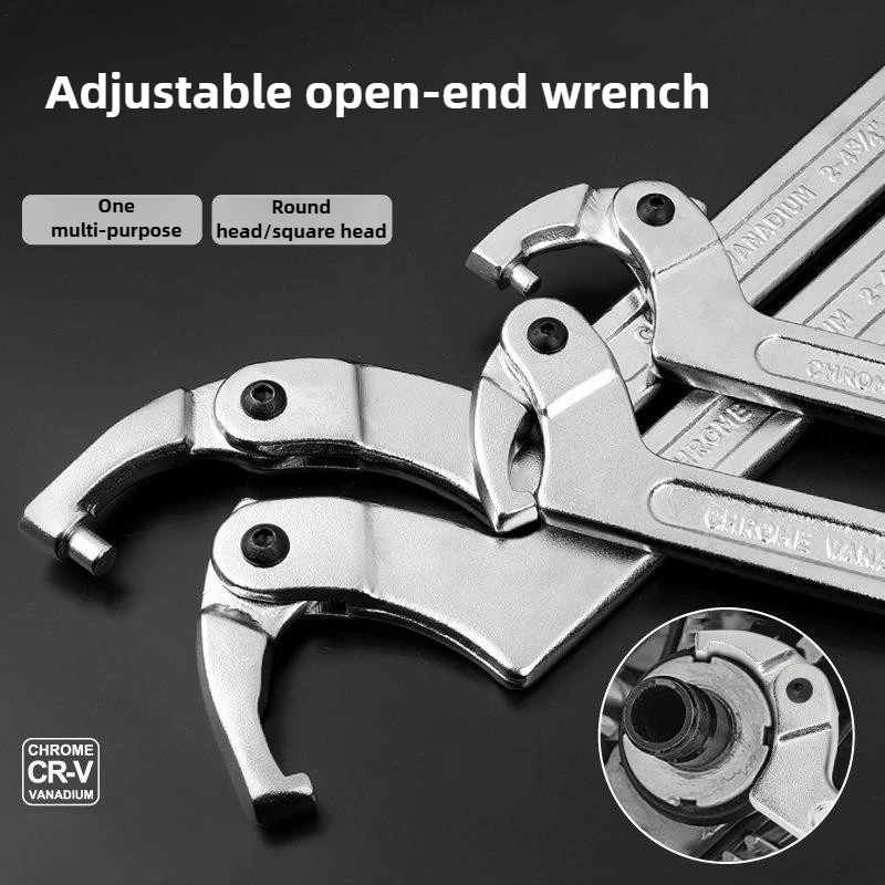 

Регулируемый гаечный ключ с квадратной/круглой головкой CR-V гаечный ключ инструменты для обслуживания автомобиля многофункциональные ручные инструменты