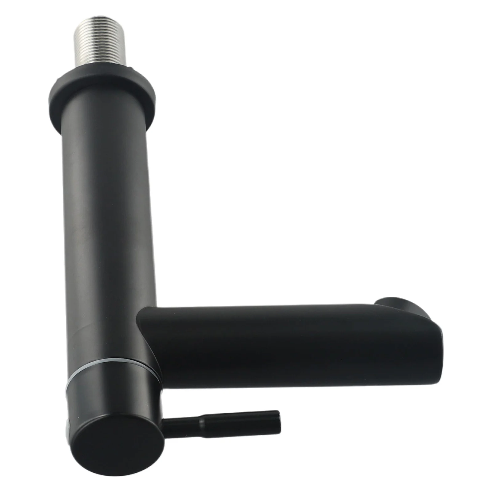 

Эффективный кран для холодной воды черного цвета с матовым покрытием и износостойкой конструкцией для длительного использования в ванной комнате