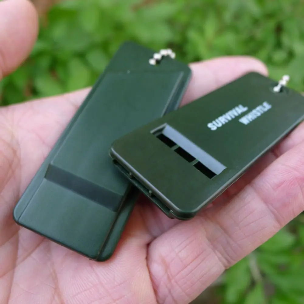 

Camping Outdoor Tool Emergency Keychain Rescue Whistle Emergency Whistle 3-Frequency Whistle Survival Whistle Survival Tool