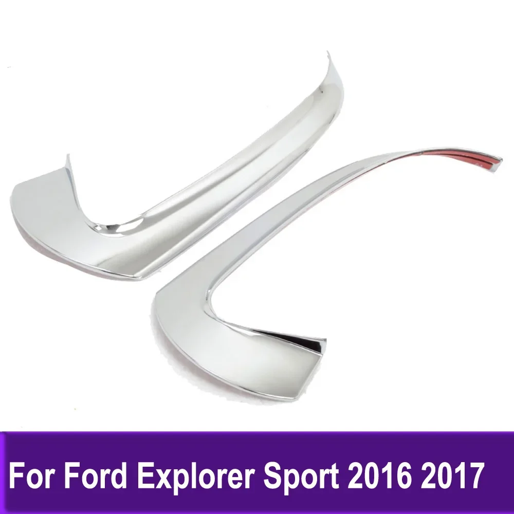 

Side Door Rearview Mirror Trims Strip Chrome For Ford Explorer Sport 2016 2017 Exterior Accessories Sticker Car-styling 2pcs
