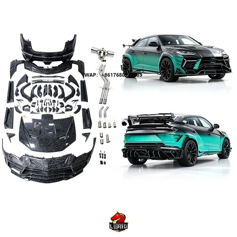 Dry Carbon M Style Car Accessories for  Urus 3 Gen Facelift Front Rear Bumper Hood Bodykit