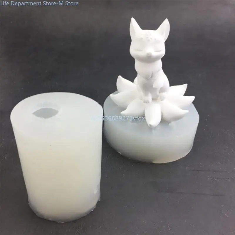 Nine Tailed Foxes Silicone Molds Table Ornament Mould DIY Epoxy Resin Molds