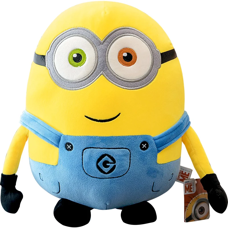 DespicableMe Minions Movie Periphery Plush Bob Plush Stuart Stuffed Toys In Jeans Soft Dolls Pillow Decoration Children Gift