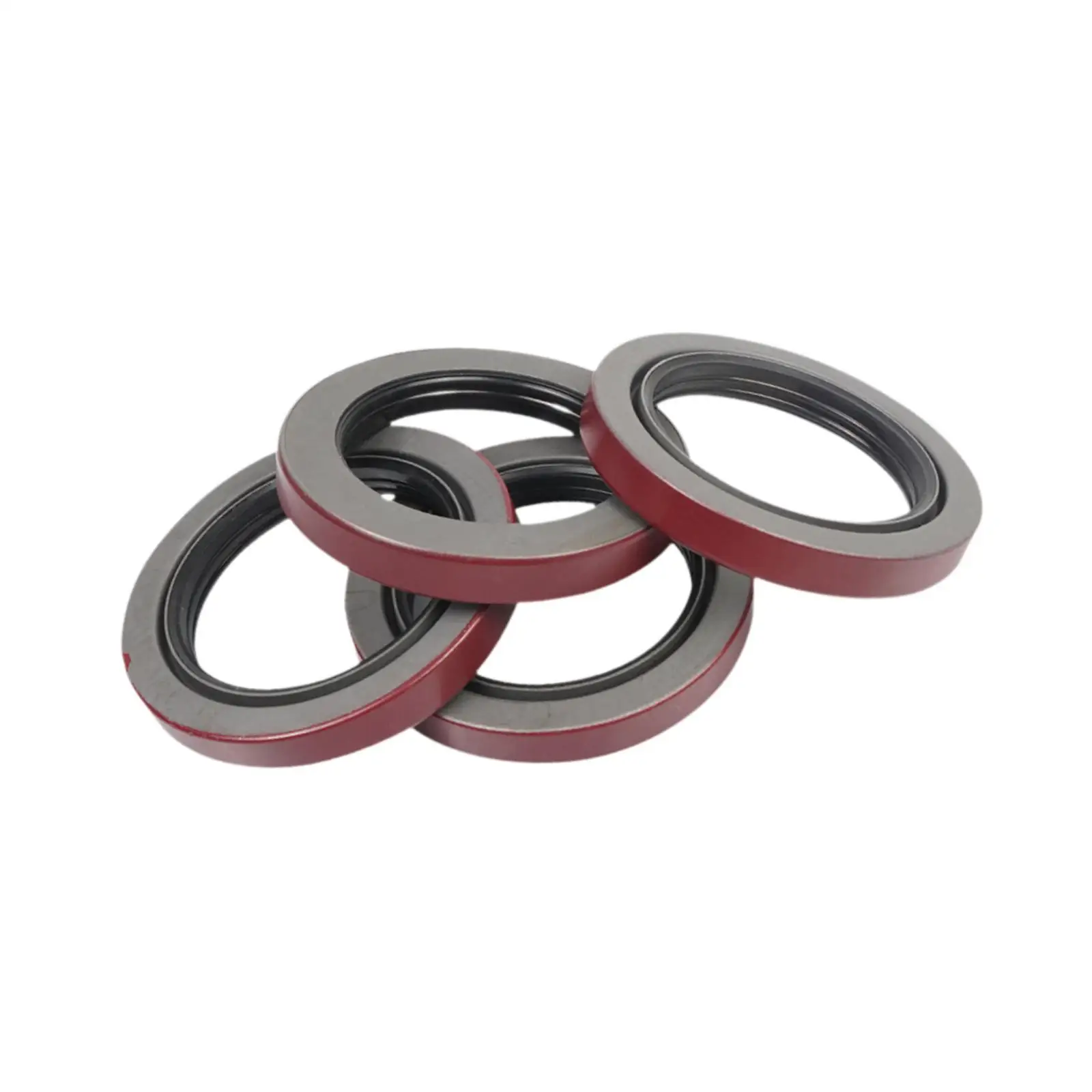 

4Pcs Trailer Hub Wheel Grease Seals Maintenance Professional Assembly Hardware Part Equipment Replace Double Lip Grease Seals