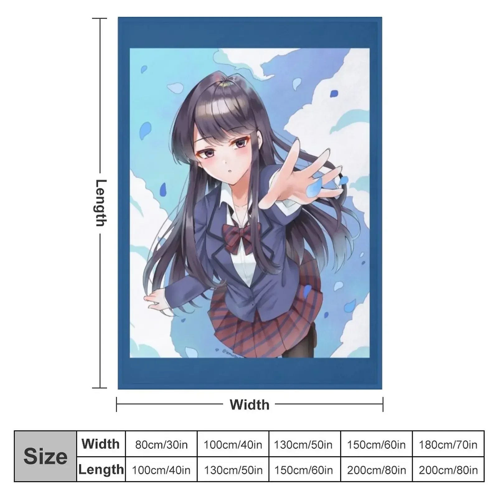 New Komi-san wa Comyushou desu., Komi Shouko Throw Blanket Warm Thins Blankets