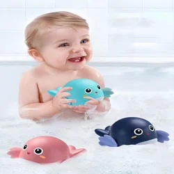 1/3Pcs Baby Bath Toys Pool Beach Classic Chain Clockwork Water Toy Bathing Cute Dolphin For Kids Water Playing Fun Toys Gift