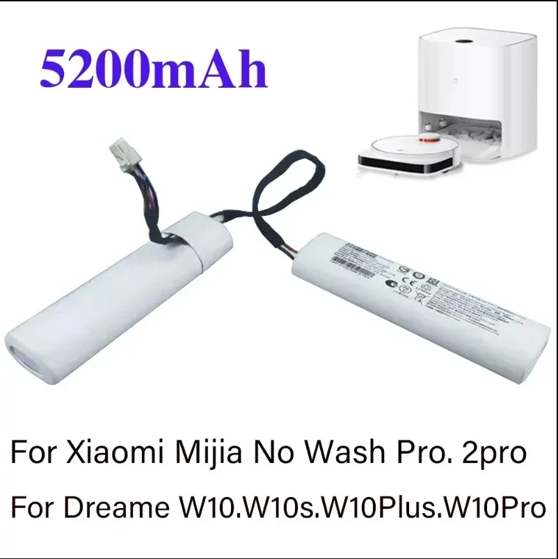 

Original 5200mAh battery For Dreame W10 W10s W10Plus W10Pro Sweeper Suitable for mijia No Wash Pro STYTJ06ZHM Battery