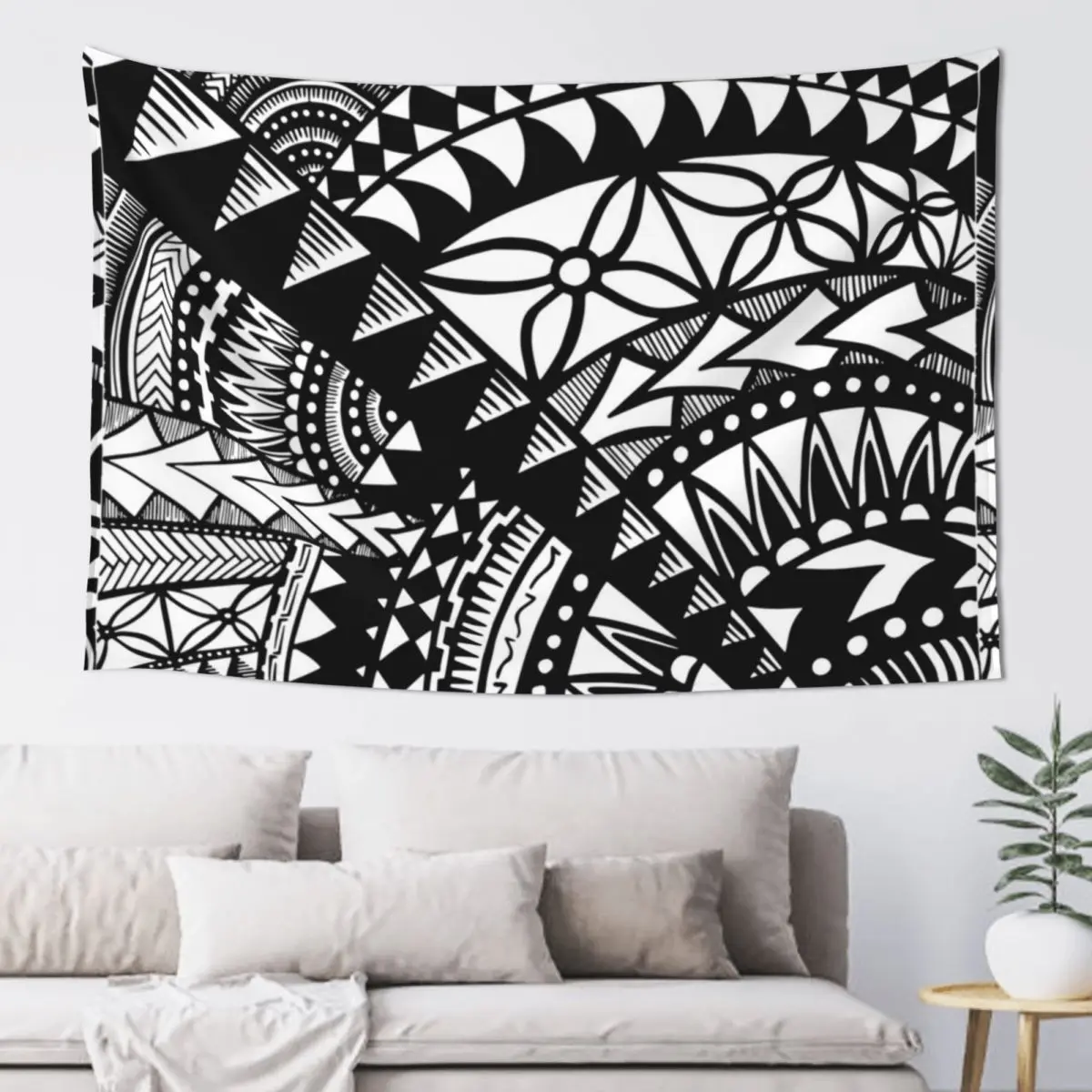 

Pacific Island Pattern 2 Tapestry Bed Room Decoration Aesthetic Room Decorations Wall Carpet Christmas Decoration Tapestry