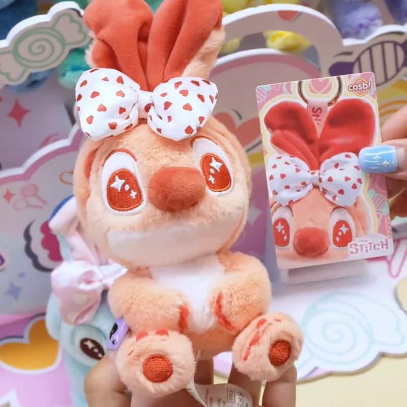 핫토이즈 캔디 스티치 시리즈 플러시 랜덤박스 예쁜 봉제인형 열쇠고리 지갑 참 장식품 데스크탑 오너먼트 트렌디 귀여운 인형 선물