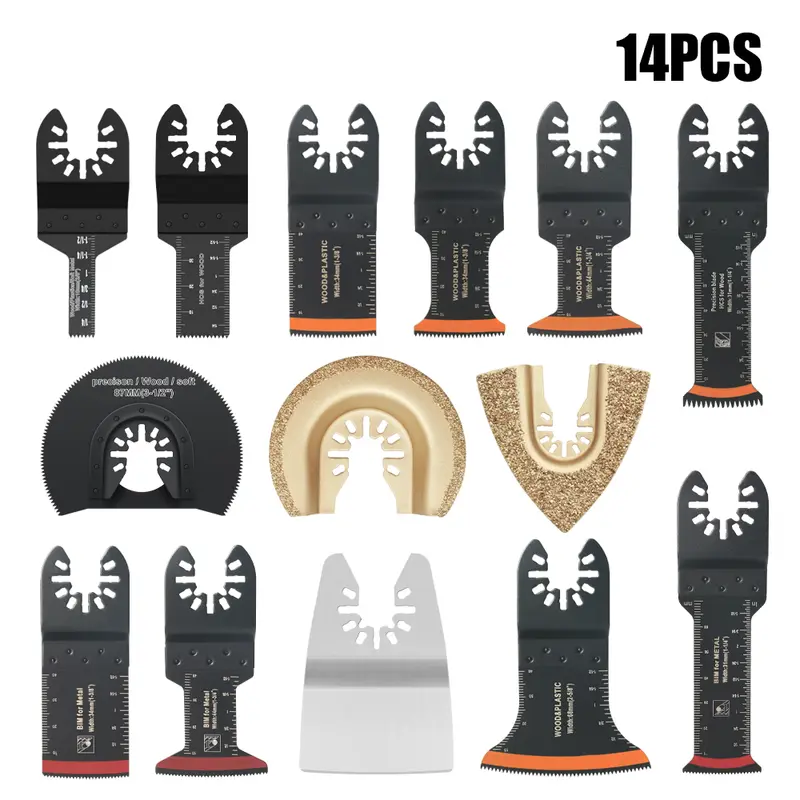 Japanese Tooth Carbide Oscillating Saw Blade Kit 10-39Pcs Arc Edge Oscillating Multitool Blades Precise Cut for Wood PVC Iron - Image 7