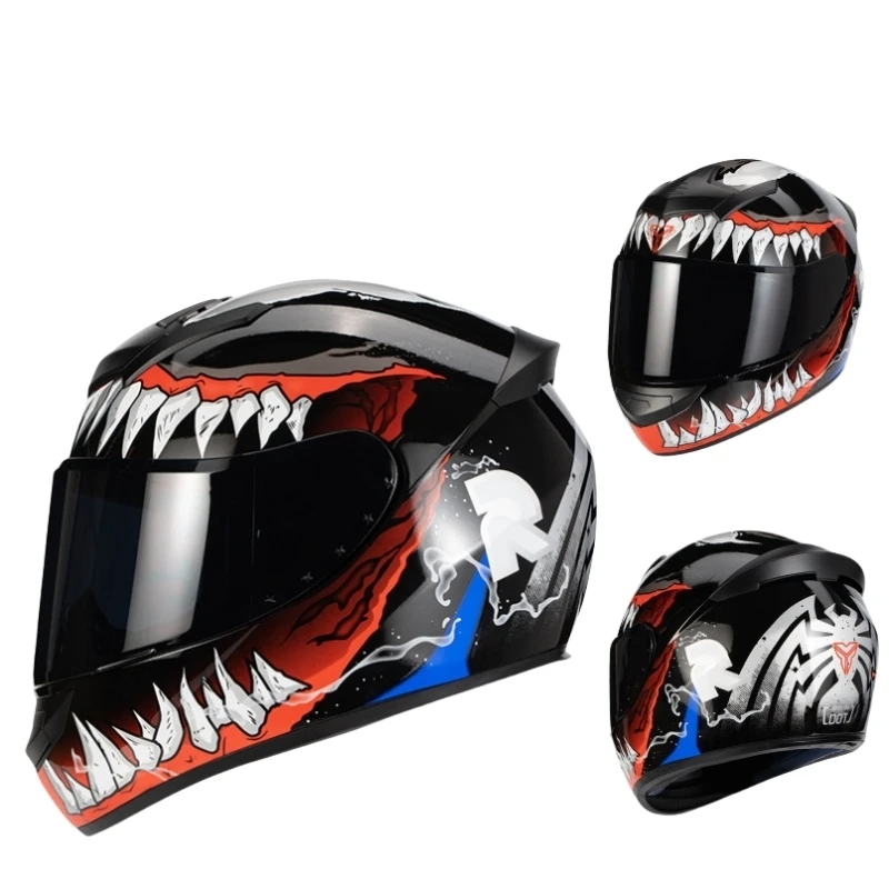 

Unisex Motorcycle Helmet Full Helmet Safety Modular Flip Helm Helmet Outdoor Flip Up Riding Casco Moto Capacetes Venom Helmets