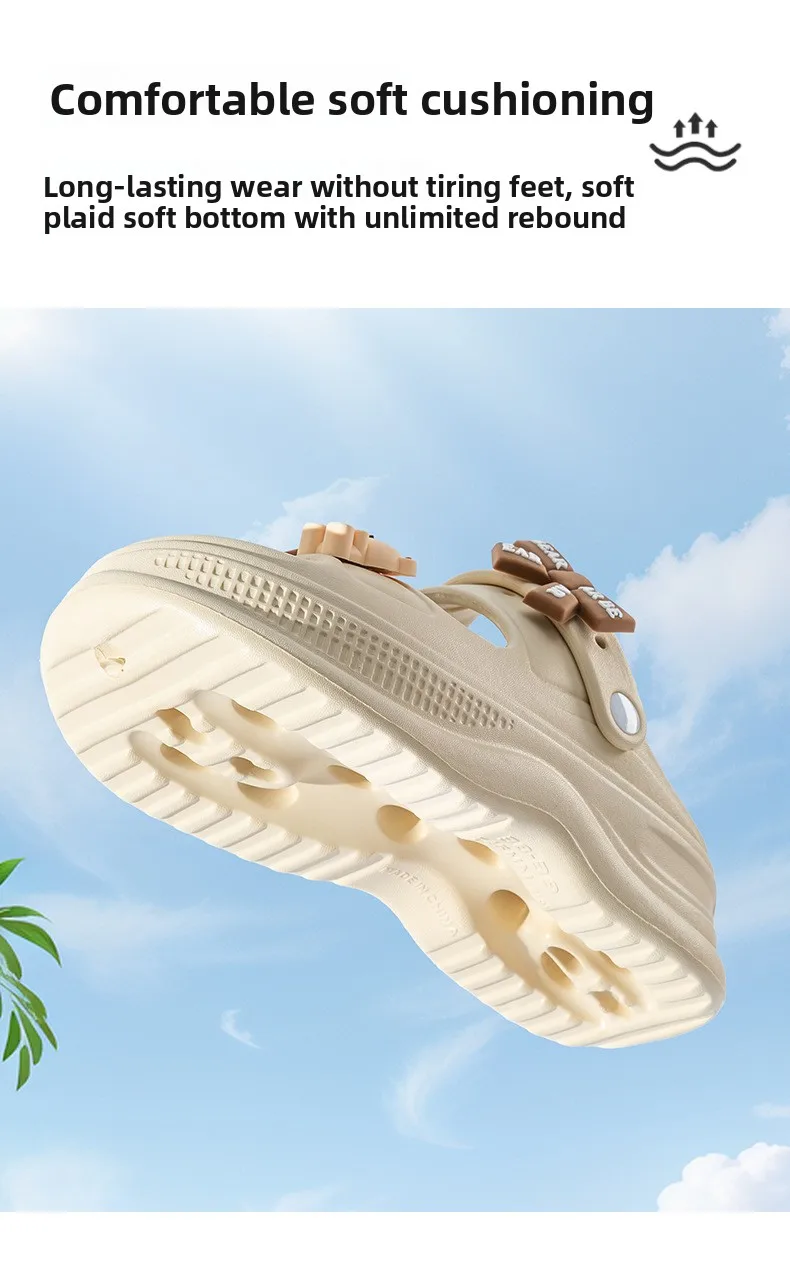 2026 Niedliche Cartoon-Sandalen mit dicker EVA-Sohle für Damen – Sommerliche Outdoor-Strandpantoletten mit Absatz, bequem und rutschfest zum Hineinschlüpfen – Detail 8