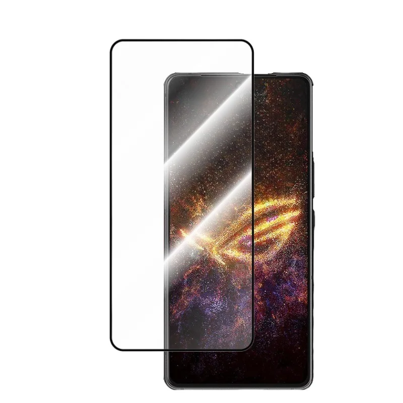 Black Edge Tempered Glass for Asus ROG Phone 9 Pro Rog9 Rog9Pro Screen Protector Full Cover Protective Glass Film Anti Scratchs