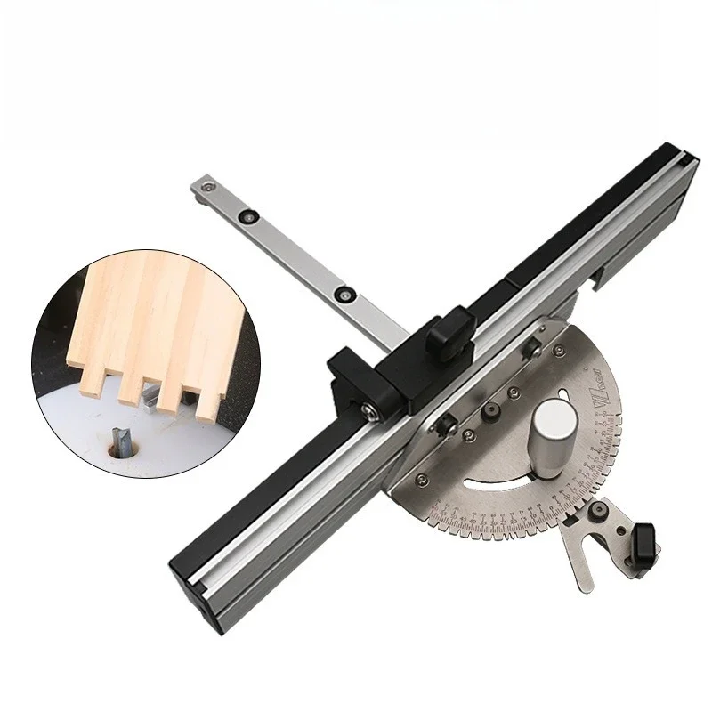 

Push ruler chute woodworking table saw band saw upside down miter angle