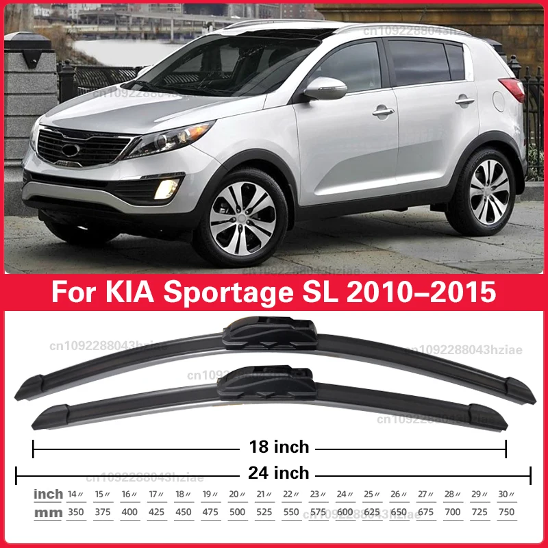 Für KIA Sportage SL 2010 2011 2012 2013 2014 2015 Windschutzscheibe Windschutz Pinsel 24 "+ 18" Zubehör wischer Front Wischer Klingen