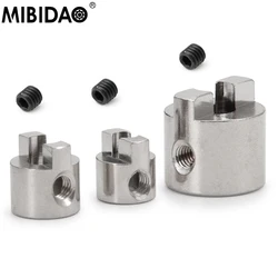 MIBIDAO 1/2/5Pcs Stainless Steel 3mm/4mm/5mm Drive Dog Shaft Crutch Connector Paddle Fork For RC Electric Boat Accessories