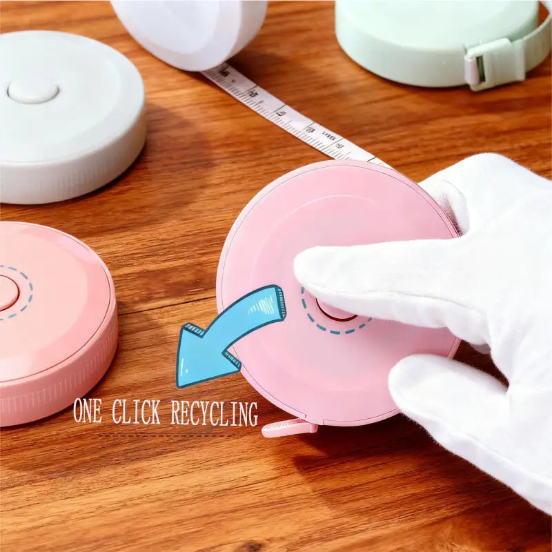 

1 Pcs 1.5 M Portable Retractable Ruler Mini Tape Measure Sewing Tape Measure Children's Height Ruler Cm Inch Roll Tape