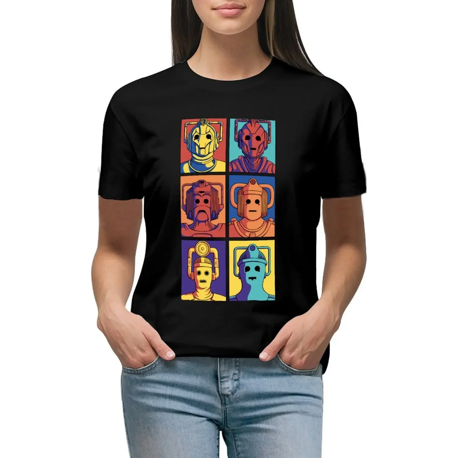 

Cyberpop Evolution T-Shirt oversized hippie clothes animal print shirt for girls Women's cotton t-shirt