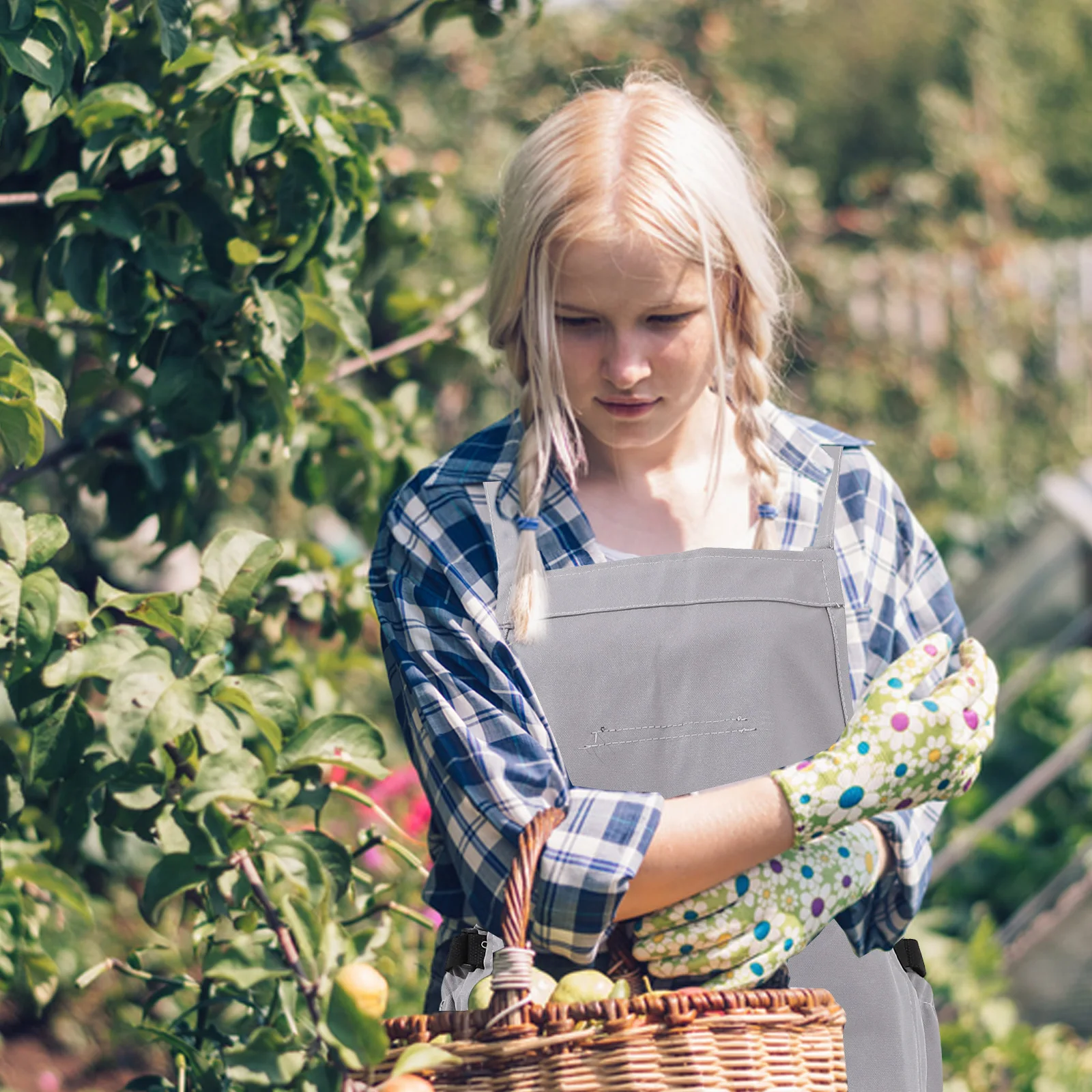 

Фартук из ткани Оксфорд, садовый урожай, садоводство, сбор фруктов, фартуки, дерево, овощи