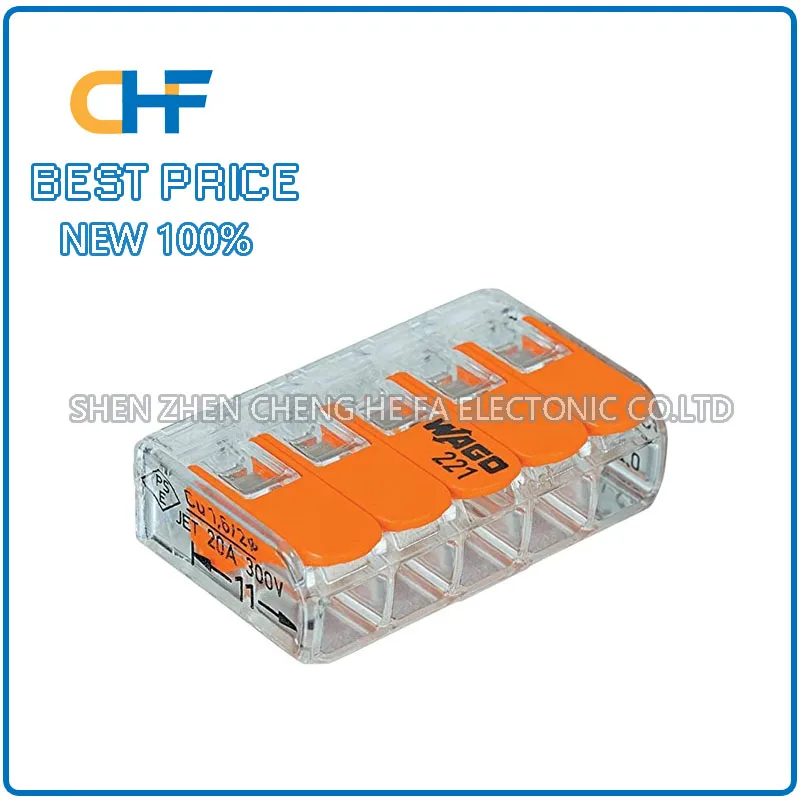 10PCS 221-415 million WAGO quick connect terminal block, brand new original in stock