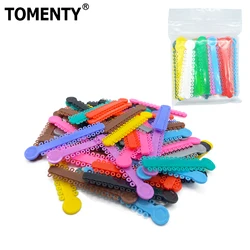 TOMENTY Dental Orthodontic Elastic Ligature Ties  1040pcs/40 Sticks Colorful Bands for Brackets Braces Orthodontics Treatment