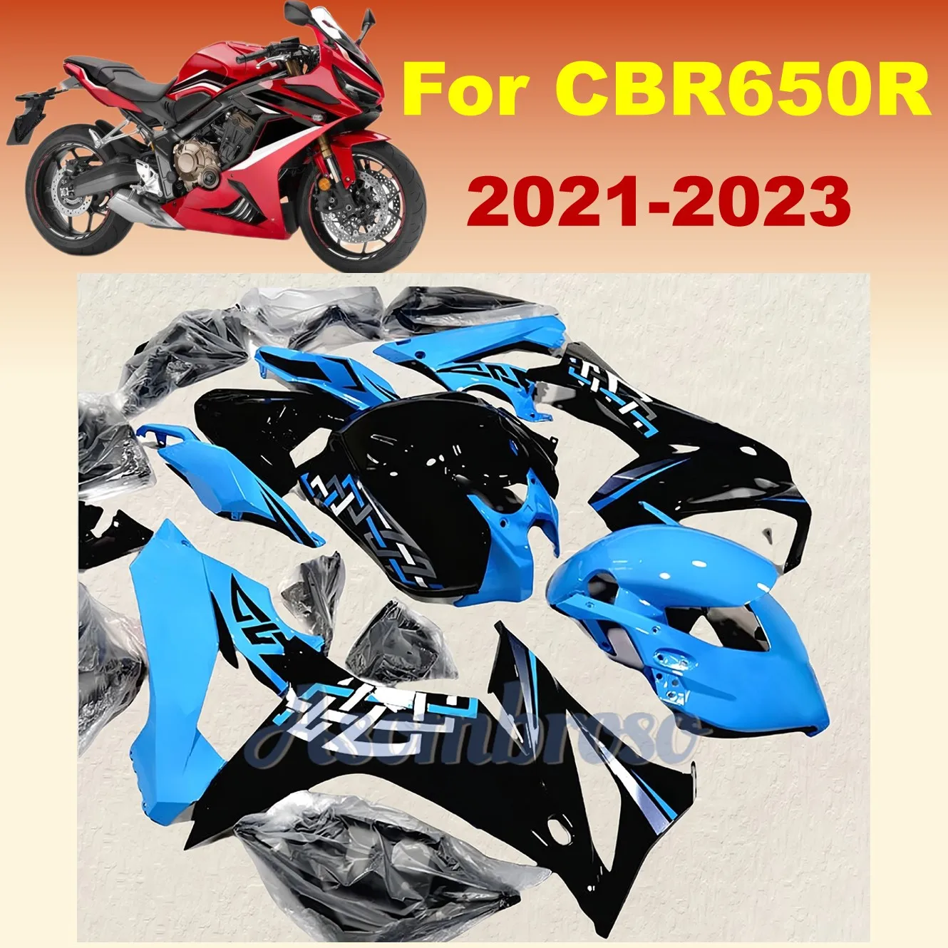 Motobike Aftermarket Plastic Fairing Kit For Honda CBR650R 2019 2020 2021 2022 2023 cbr 650r CBR 650 Premium fairings Blue Black