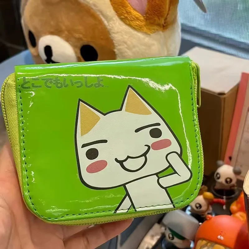 Cute Toro Cat Classic Coin Purse Inoue Toro Card Bag Short Wallet Storage Bag Anime Peripheral Id Set Storage Bag Student Wallet