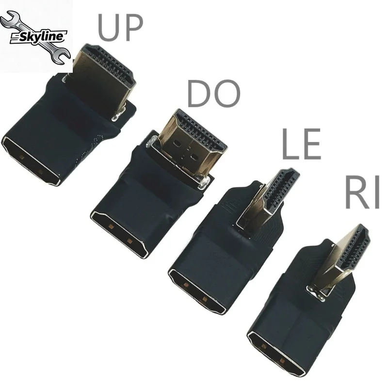 HDMI right angle 90 degree elbow male to female adapter mounted TV high definition cable extension wall mounted HDMI monitor