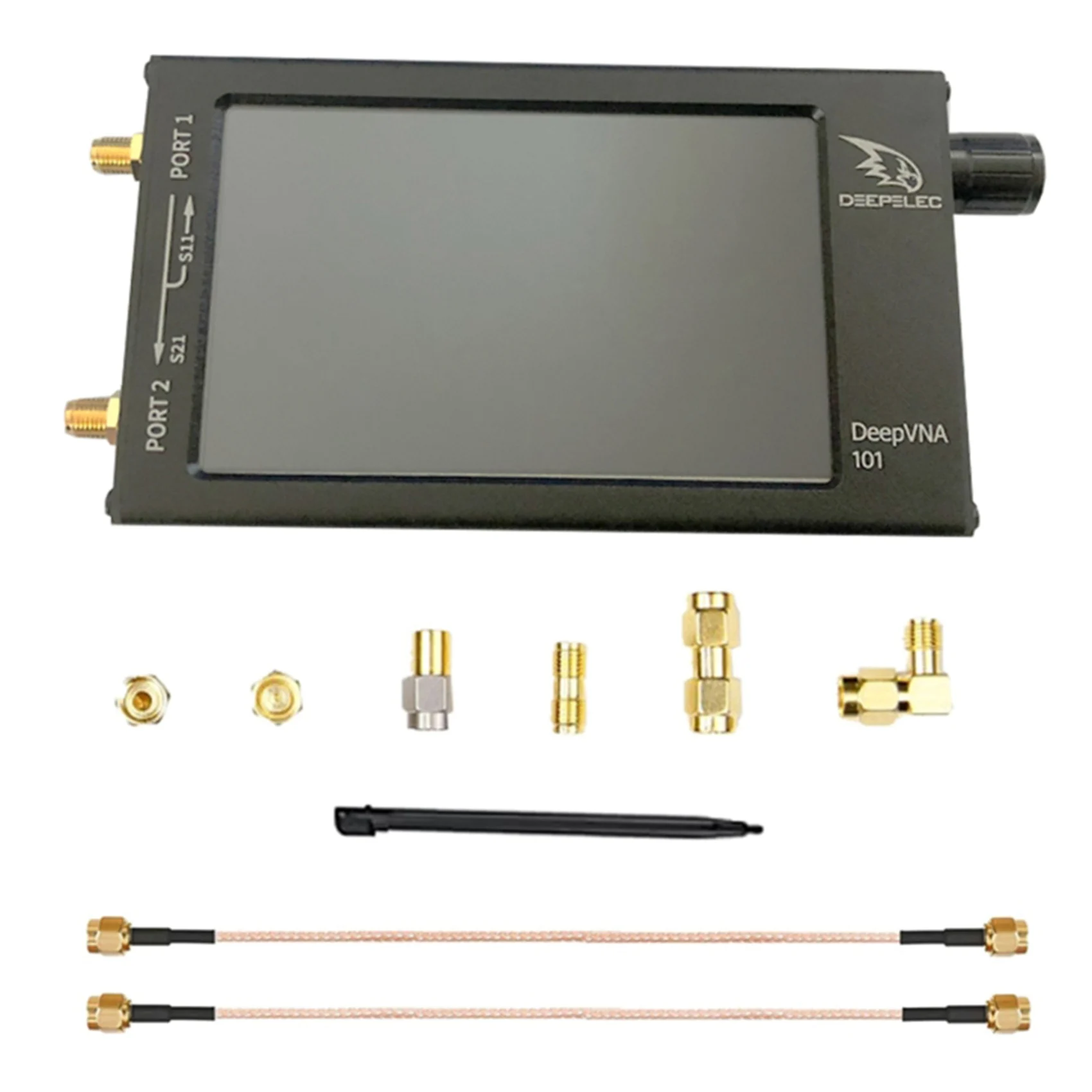 

2022 Latest NanoVNA DeepVNA SWR Meter VHF UHF Antenna Analyzer 4.3 Inch IPS LCD + Metal Case + Battery No RF Demo Kit