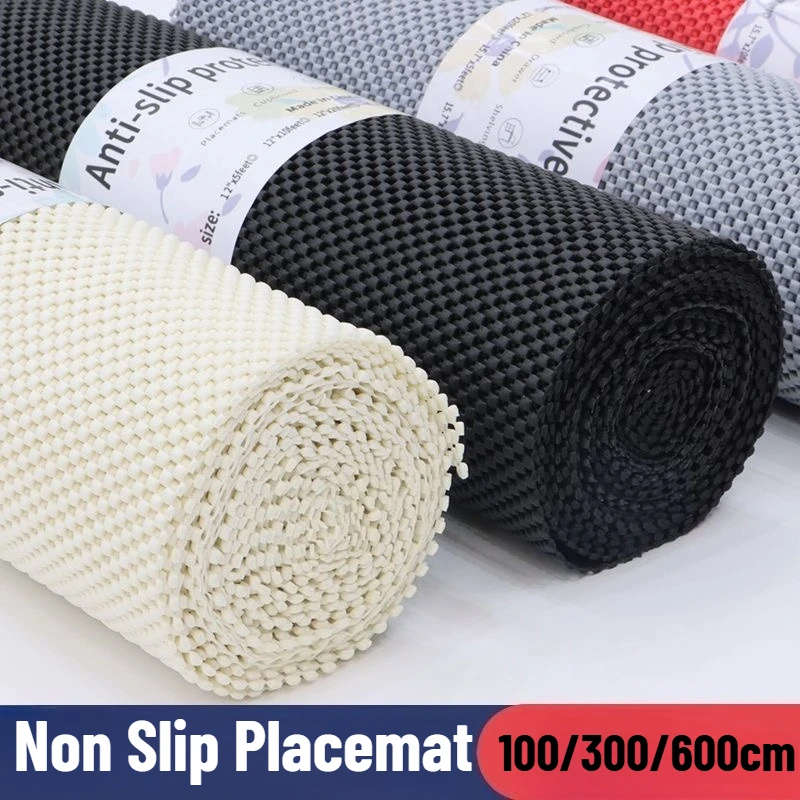 Anti Slip Drawer Lining EVA Grille Cabinet Protective Pad Non Adhesive Waterproof and Oil Proof Shelf Pad Kitchen Storage Pad