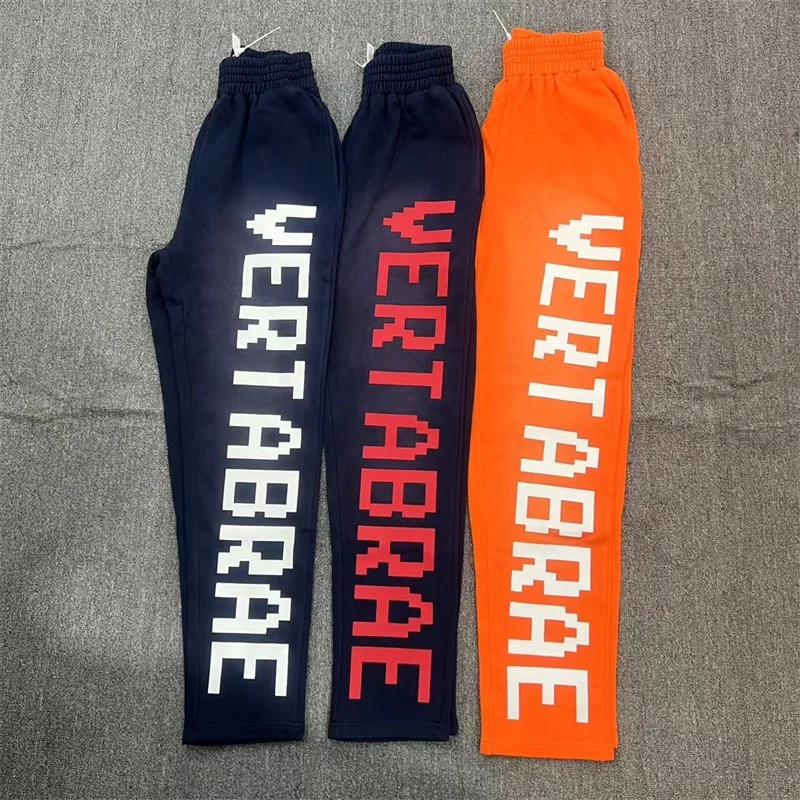 2024 Vertabrae Sweatpants 3D Letter Sports Casual Wash Pants