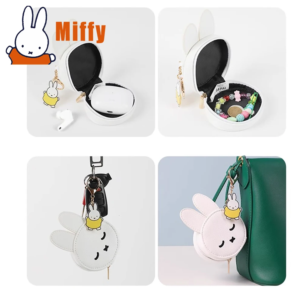 

Kawaii Miffy Boris Bear Кошелек для монет Брелок Сумка Мини Маленькая сумка для хранения Наушники Ювелирные изделия Сумка для хранения мелких предметов Подарок для девочки