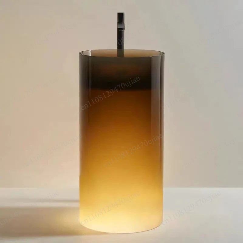 

Modern Minimalist Acrylic Resin Floor Standing Circular Column Basin Integrated Sink Bathroom Vanity GN563TB