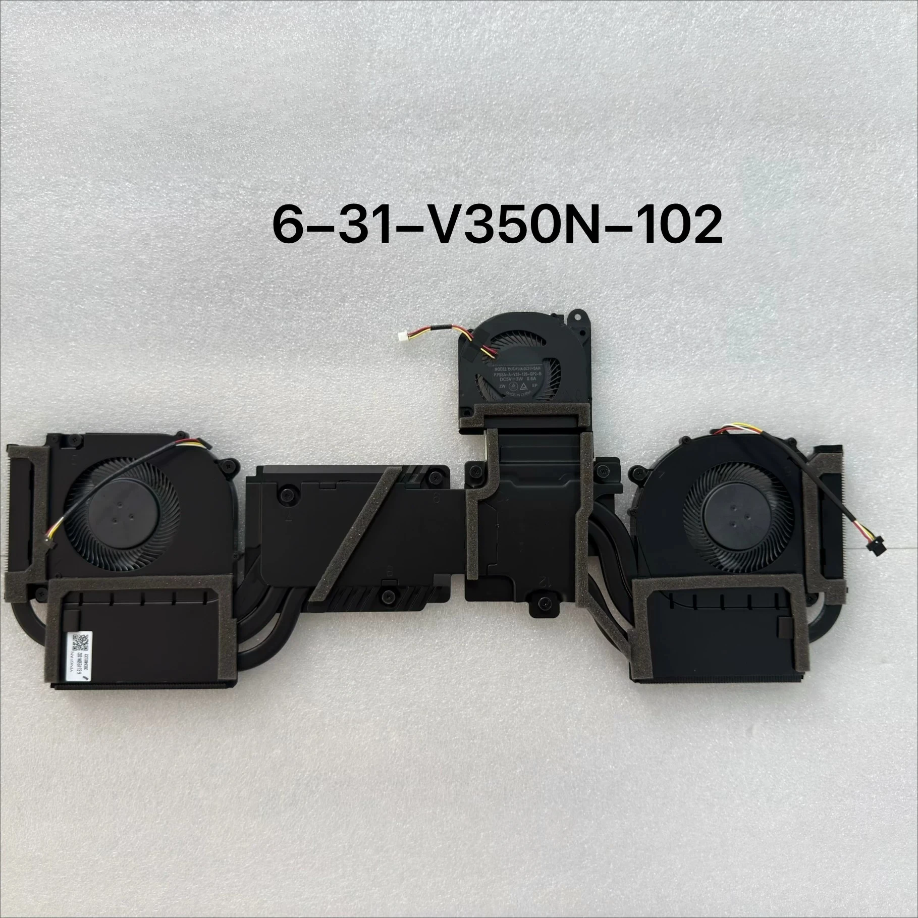 CPU cooling module fan assembly 6-31-V350N-102 suitable for Rainbow Hidden Star P15TA P16TA 2024 model notes
