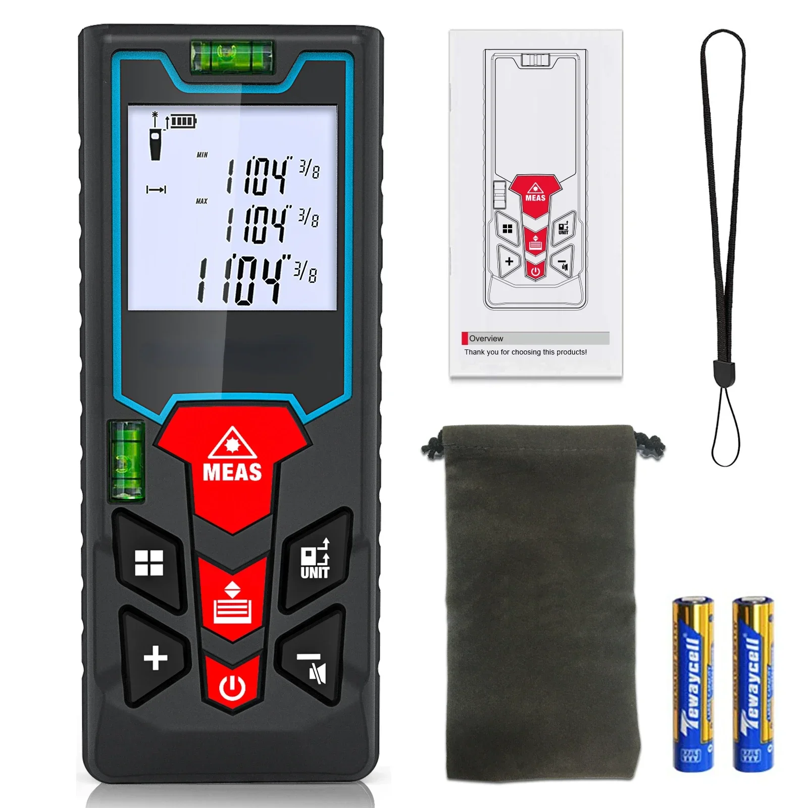 رائجة البيع المحمولة مقبض أداة القياس الرقمي المدى مكتشف الليزر الصانع 100 متر شريط القياس مقياس مسافات الليزر #6