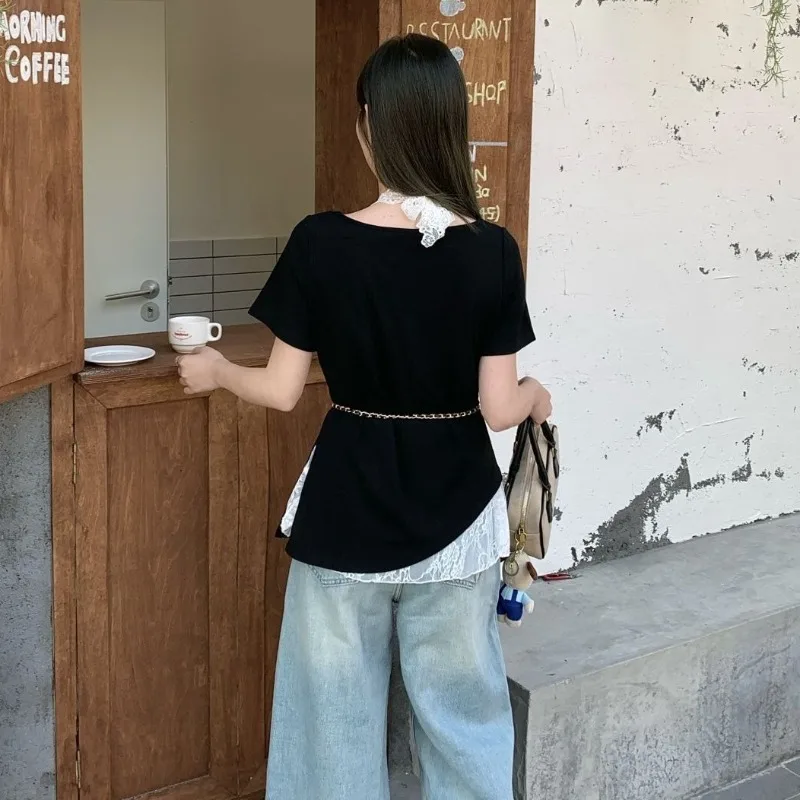 See Through Lace Dress Women Summer Hotsweet Holiday Beach Style Sheer Sexy Ladies Vestidos All-match Hollow Out Vintage Halter